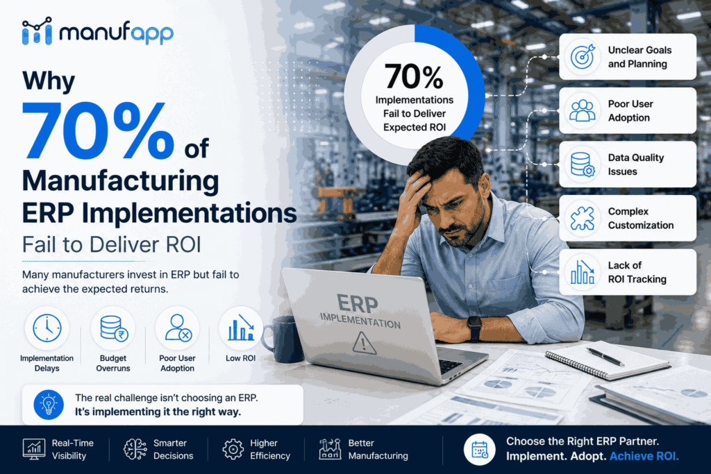 Why 70% of Manufacturing ERP Implementations Fail to Deliver ROI (And How to Avoid It)